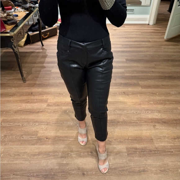 Authentic  European Brand SUNCOO LEATHER JEFF PANTS - Picture 2 of 12